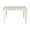 International Concepts Rectangle Top Table, 30 in W X 48 in L X 30 in H, Wood, Unfinished K-3048-30S